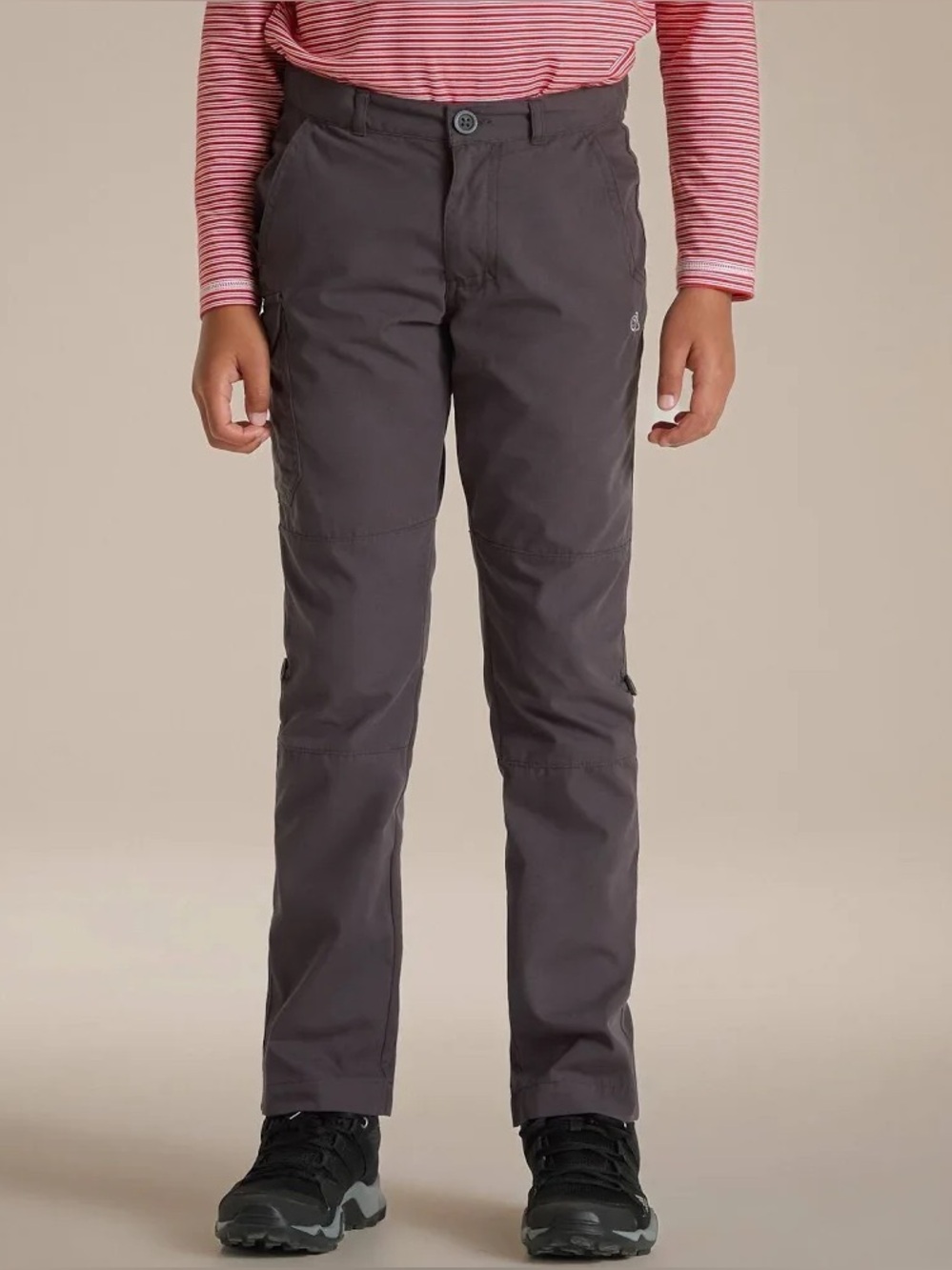 Craghoppers Kids Gray Outdoor Insect Shield Pants Olive green Brown Age 13‎